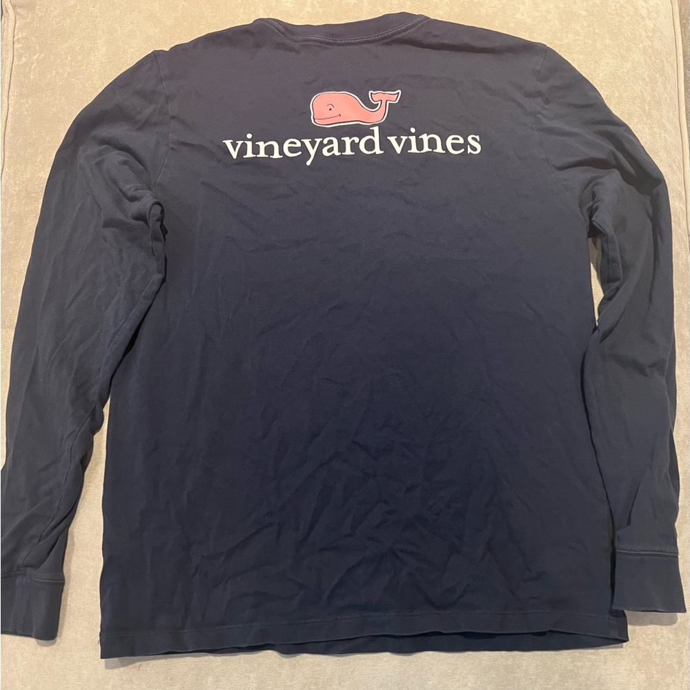 Long sleeve cotton shirt, classic Vineyard Vine boys, Large.